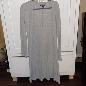 Grey Waffle knit cardigan